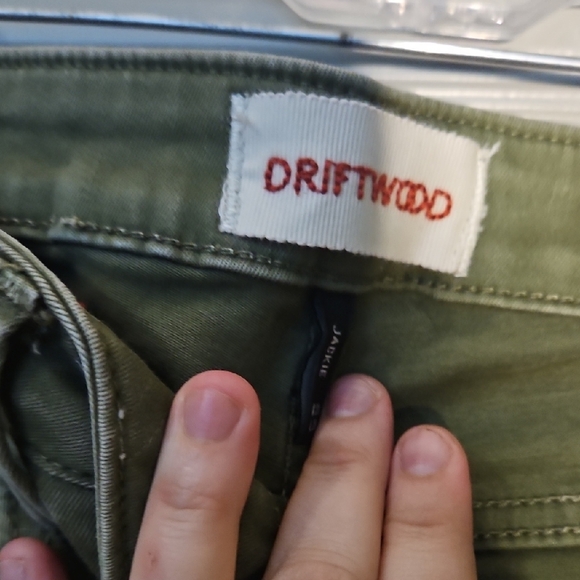 NWOT DRIFTWOOD Olive Green Pants Size 31 - Picture 2 of 4